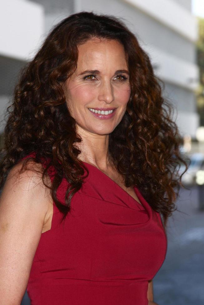 LOS ANGELES - JUL 24 - Andie MacDowell arrives at the Hallmark Channel Summer TCA event at the Beverly Hilton Hotel on July 24, 2013 in Beverly Hills, CA photo