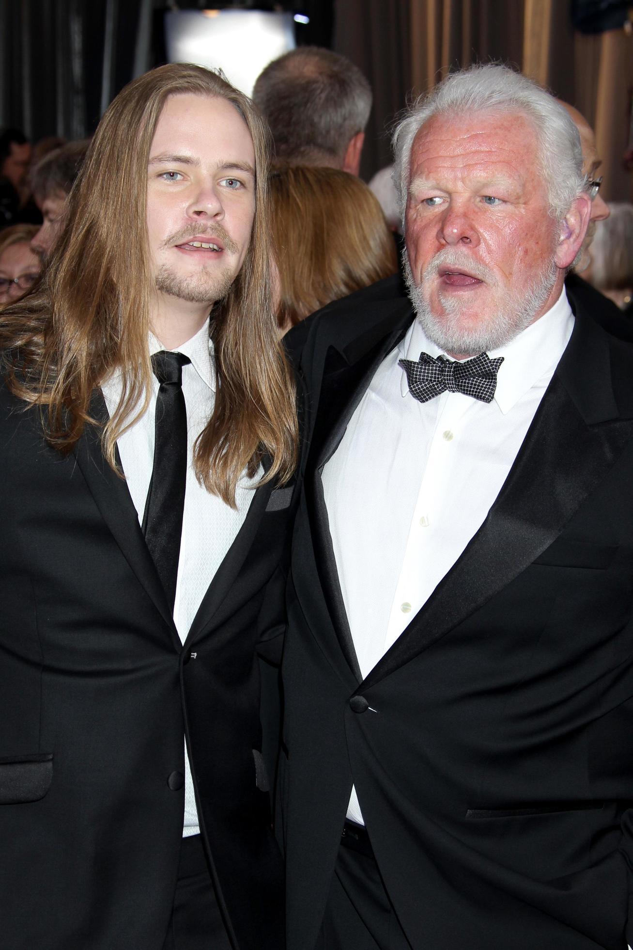 LOS ANGELES FEB 26 Brawley Nolte, Nick Nolte arrives at the 84th