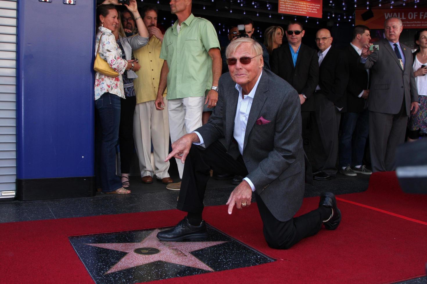 LOS ANGELES - APR 5 - Adam West at the Adam West Hollywood Walk of Fame Star Ceremony at Hollywood Blvd. on April 5, 2012 in Los Angeles, CA photo