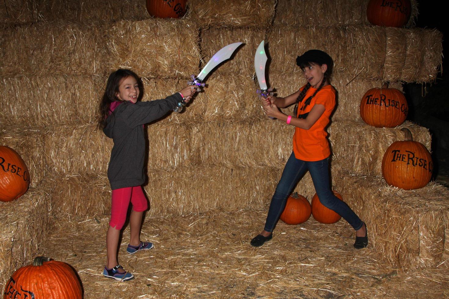 LOS ANGELES - OCT 4 - Aubrey Anderson-Emmons, Chloe Noelle at the RISE of the Jack O Lanterns at Descanso Gardens on October 4, 2014 in La Canada Flintridge, CA photo