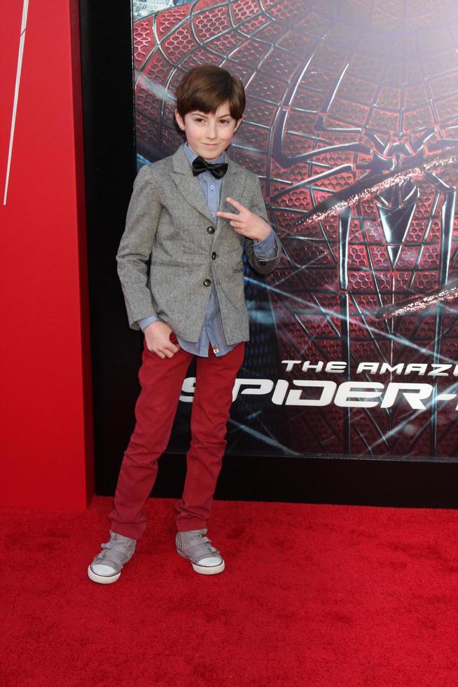 LOS ANGELES - JUN 28 - Mason Cook arrives at the The Amazing Spider-Man Premiere at Village Theater on June 28, 2012 in Westwood, CA photo
