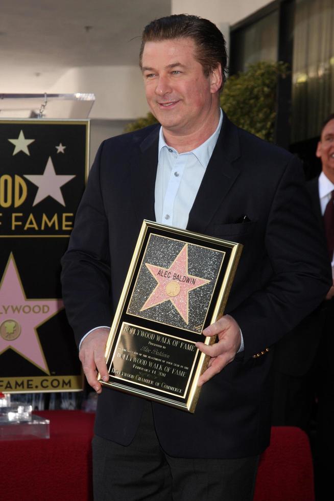 LOS ANGELES - FEB 14 - Alec Baldwin at the Walk of Fame Star Ceremony for Alec Baldwin at Beso Resturant on February 14, 2011 in Los Angeles, CA photo