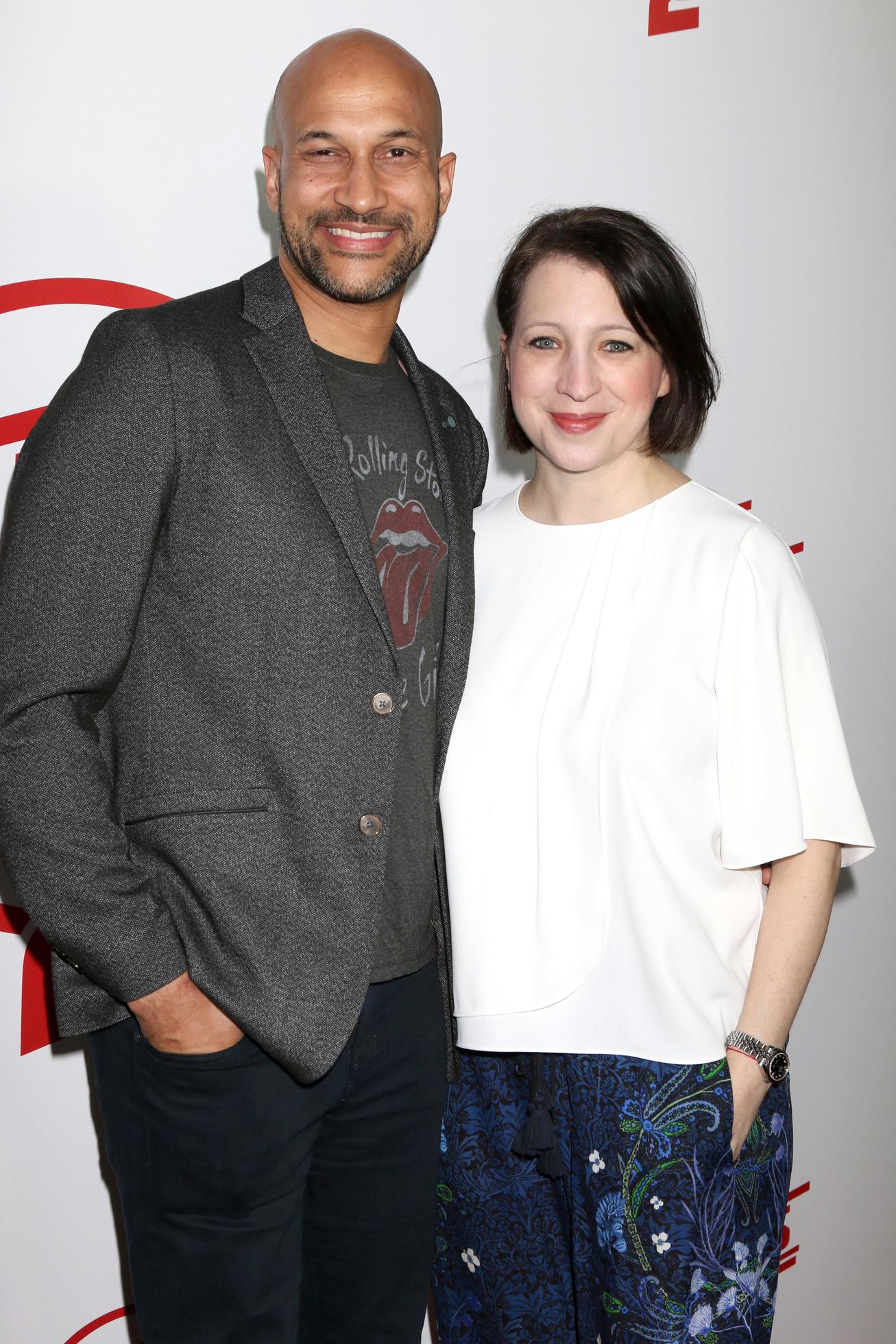 LOS ANGELES APR 11 KeeganMichael Key, Elisa Pugliese at the Super