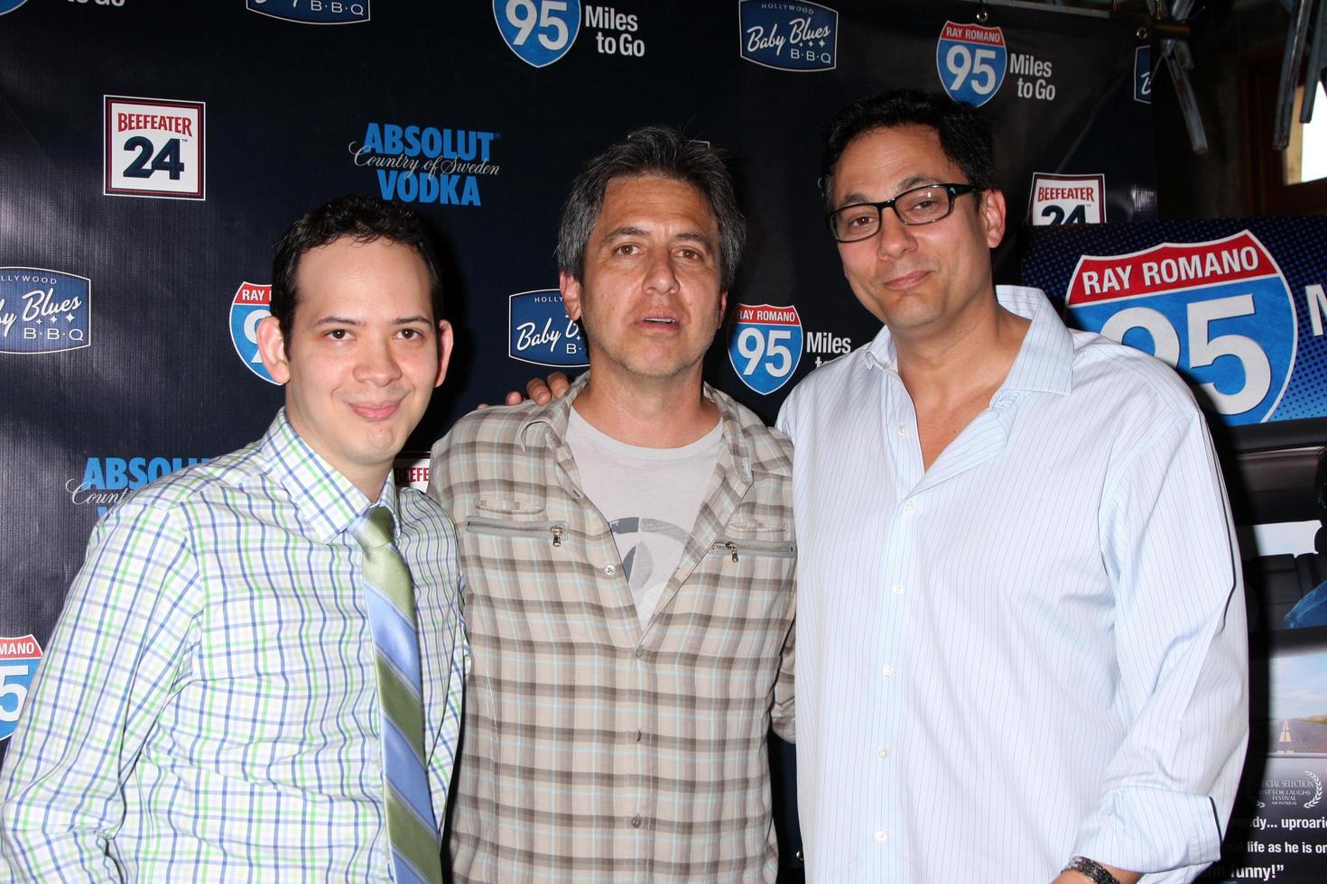 LOS ANGELES - MAY 31 - Ray Romano, Tom Caltabiano, Guests celebrating the DVD release of 95 Miles to Go at Baby Blues BBQ Resturant on May 31, 2012 in Hollywood, CA photo