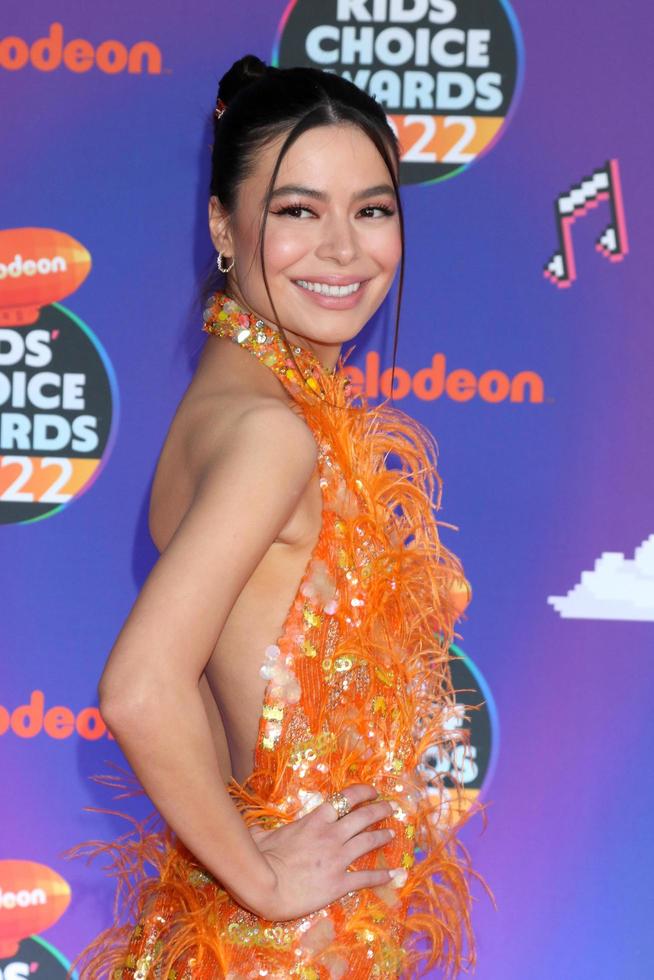 LOS ANGELES - APR 9 - Miranda Cosgrove at the 2022 Kids Choice Awards at Barker Hanger on April 9, 2022 in Santa Monica, CA photo