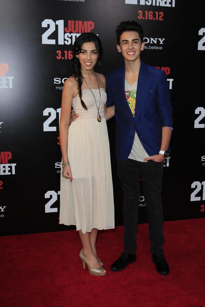 LOS ANGELES - MAR 13 - Brandon and Savannah arrives at the 21 Jump Street Premiere at the Graumans Chinese on March 13, 2012 in Los Angeles, CA photo