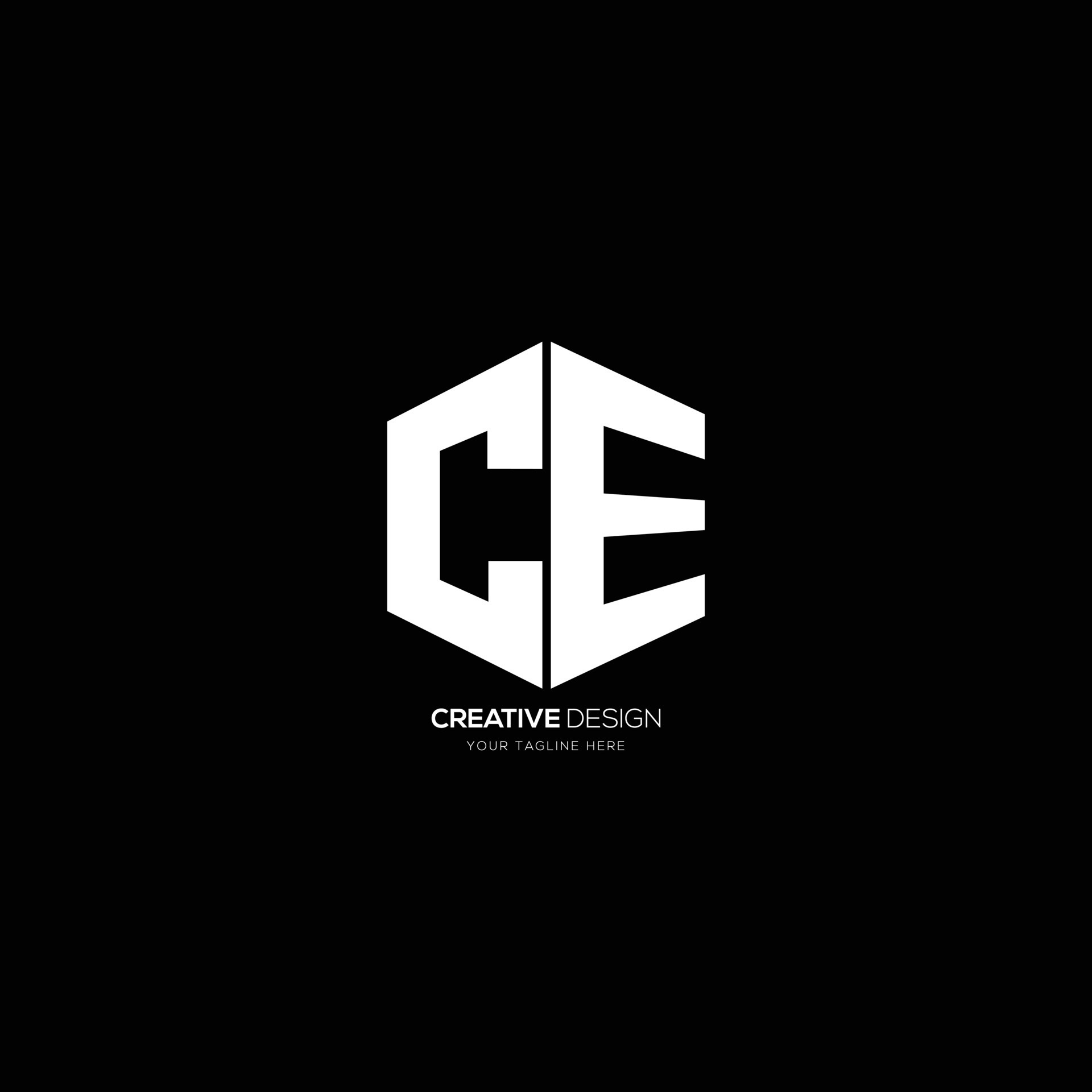 Letter C E hexagon modern logo 13205106 Vector Art at Vecteezy