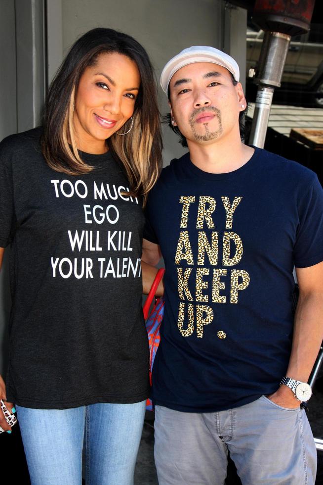 LOS ANGELES - JUL 29 - Arthel Neville, Taku Hirano at the Celebrity Sighting at the Magnolia Restaurant on July 29, 2014 in Los Angeles, CA photo