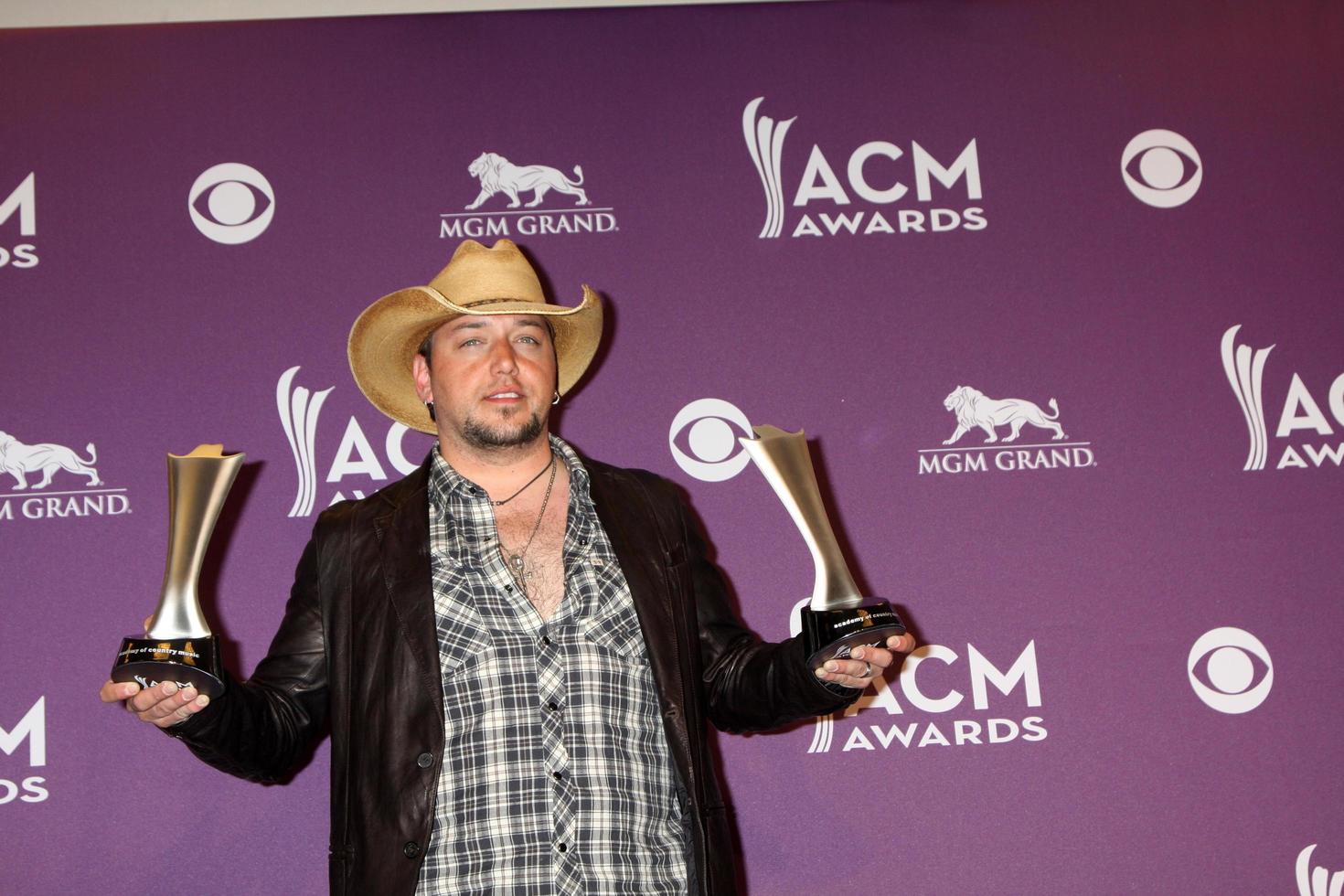 LAS VEGAS - APR 1 - Jason Aldean in the press room at the 2012 Academy of Country Music Awards at MGM Grand Garden Arena on April 1, 2010 in Las Vegas, NV photo