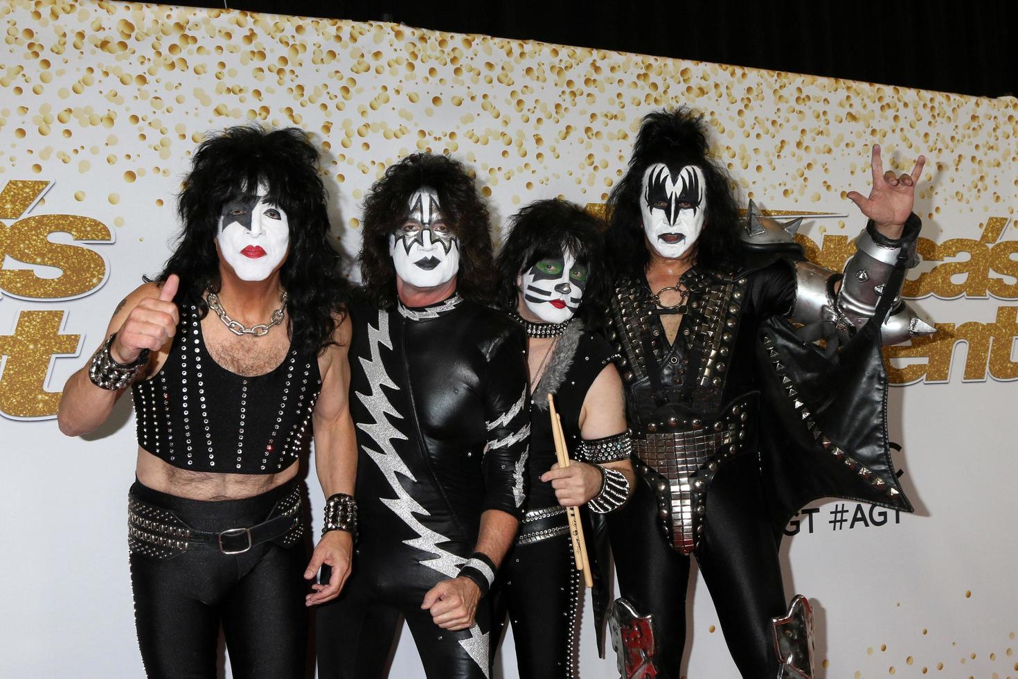 LOS ANGELES - SEP 19 - Paul Stanley, Tommy Thayer, Eric Singer, Gene Simmons, KISS at the America s Got Talent Crowns Winner Red Carpet at the Dolby Theater on September 19, 2018 in Los Angeles, CA photo