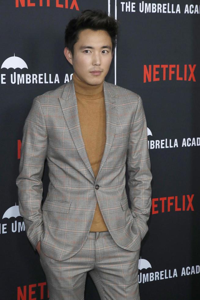 LOS ANGELES - FEB 12  Justin Min at the The Umbrella Academy Premiere at the ArcLight Hollywood on February 12, 2019 in Los Angeles, CA photo