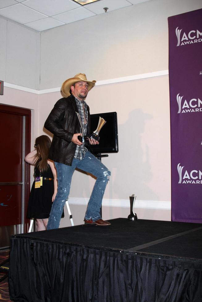 LAS VEGAS - APR 1 - Jason Aldean in the press room at the 2012 Academy of Country Music Awards at MGM Grand Garden Arena on April 1, 2010 in Las Vegas, NV photo