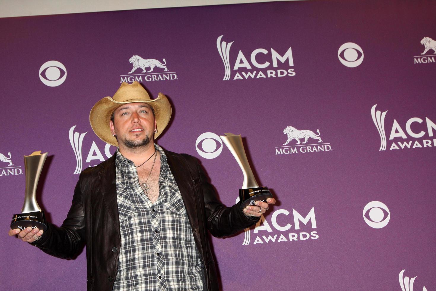 LAS VEGAS - APR 1 - Jason Aldean in the press room at the 2012 Academy of Country Music Awards at MGM Grand Garden Arena on April 1, 2010 in Las Vegas, NV photo