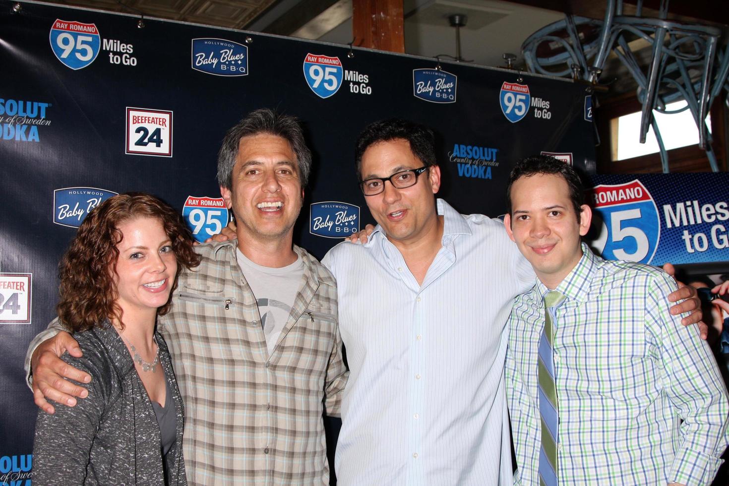 LOS ANGELES - MAY 31 - Ray Romano, Tom Caltabiano, Guests celebrating the DVD release of 95 Miles to Go at Baby Blues BBQ Resturant on May 31, 2012 in Hollywood, CA photo