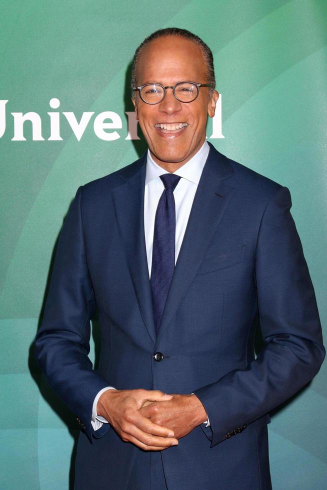 LOS ANGELES - MAY 2  Lester Holt at the NBCUniversal Summer Press Day at Universal Studios on May 2, 2018 in Universal City, CA photo