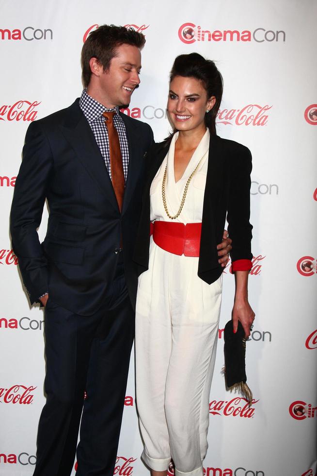 LAS VEGAS - APR 18 - Armie Hammer, Elizabeth Chambers in the CinemaCon Big Scrren Achievement Awards press room at the Caesars Palace on April 18, 2013 in Las Vegas, NV photo