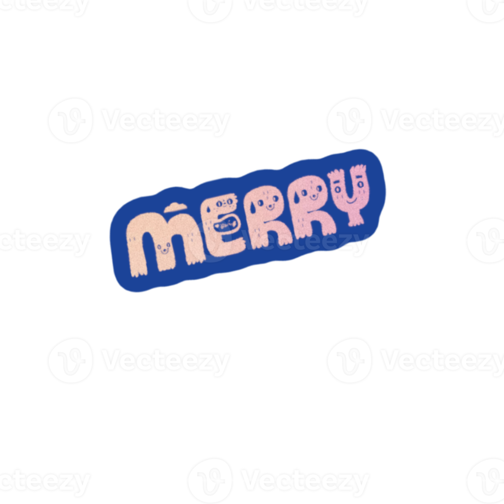 Lettering, fond. Merry Christmas. png