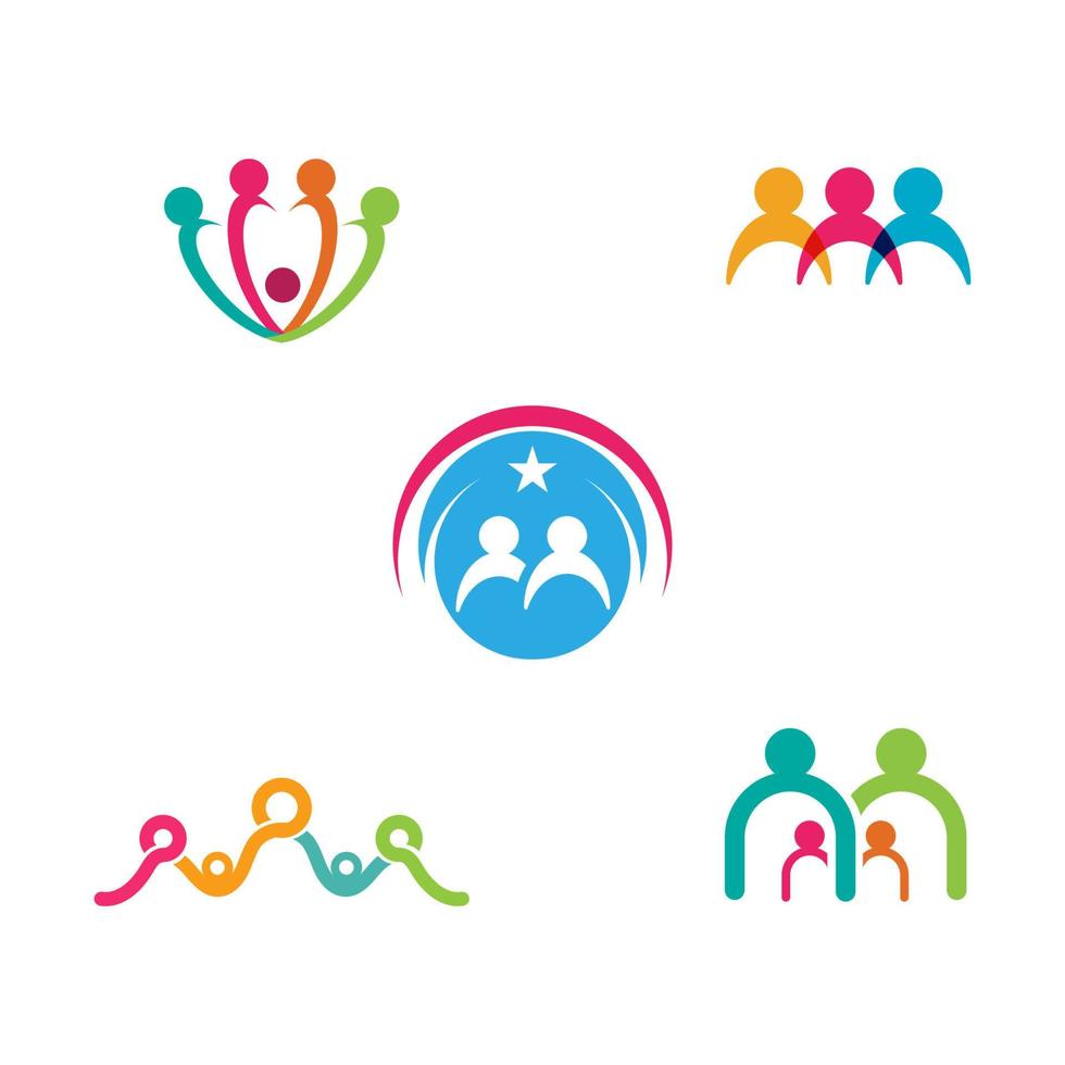 Community, network and social icon vector