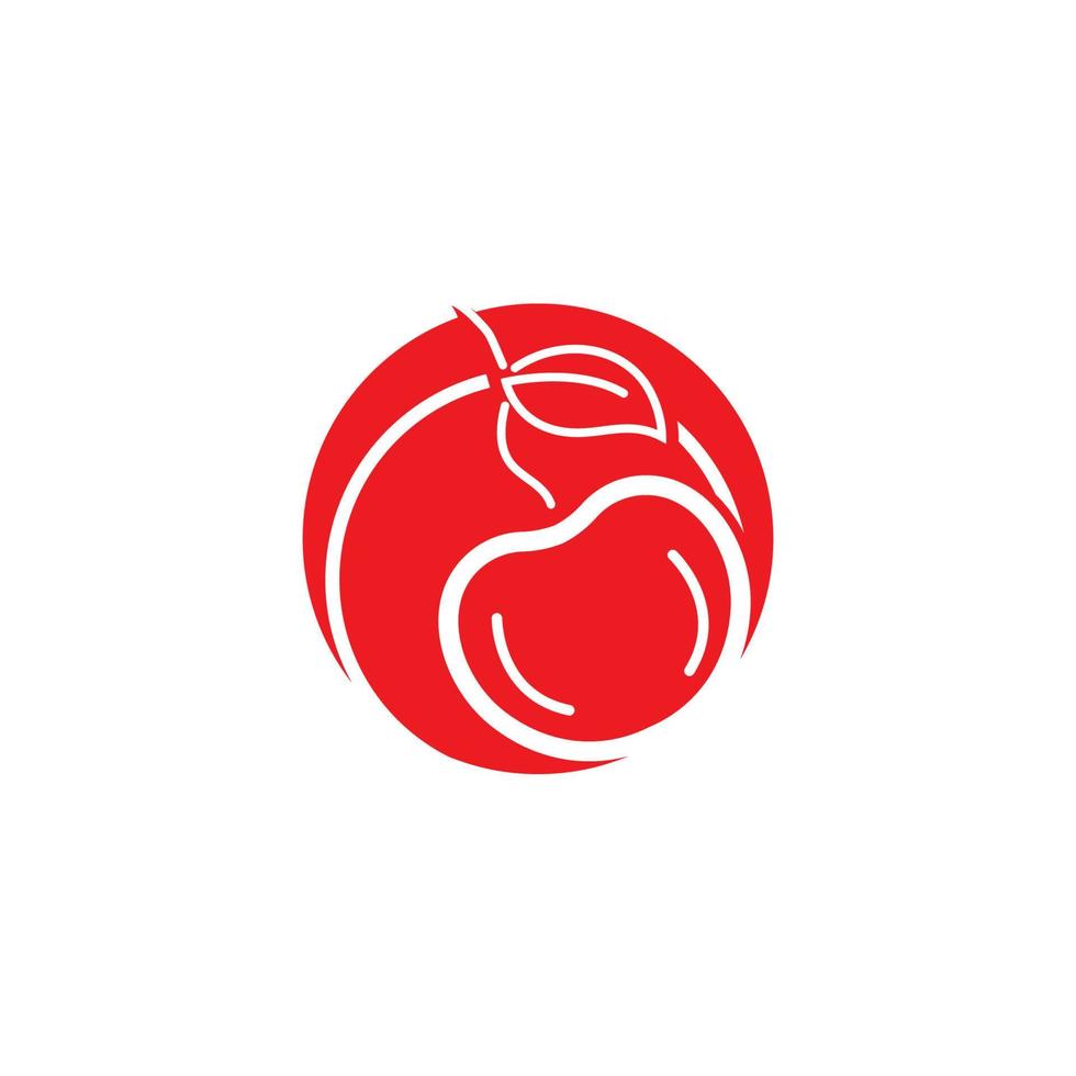 Cherry Icon vector Illustration