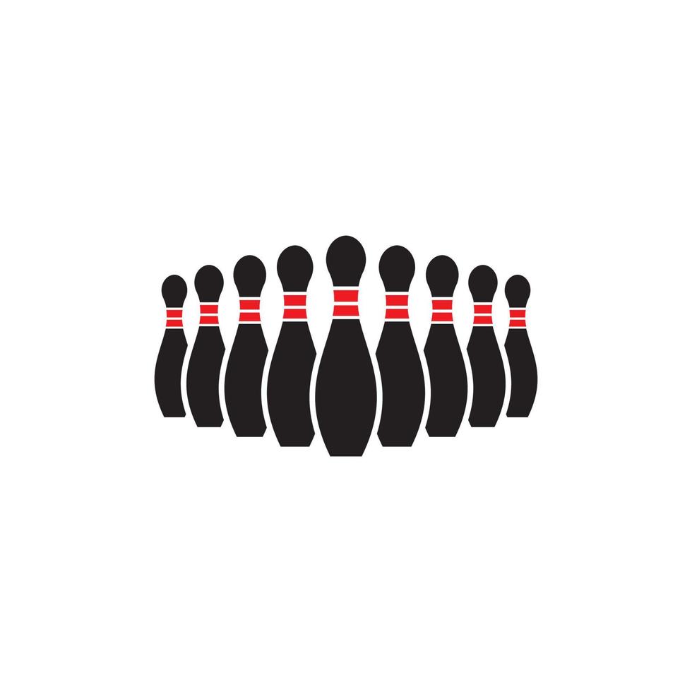 Bowling icon Template vector