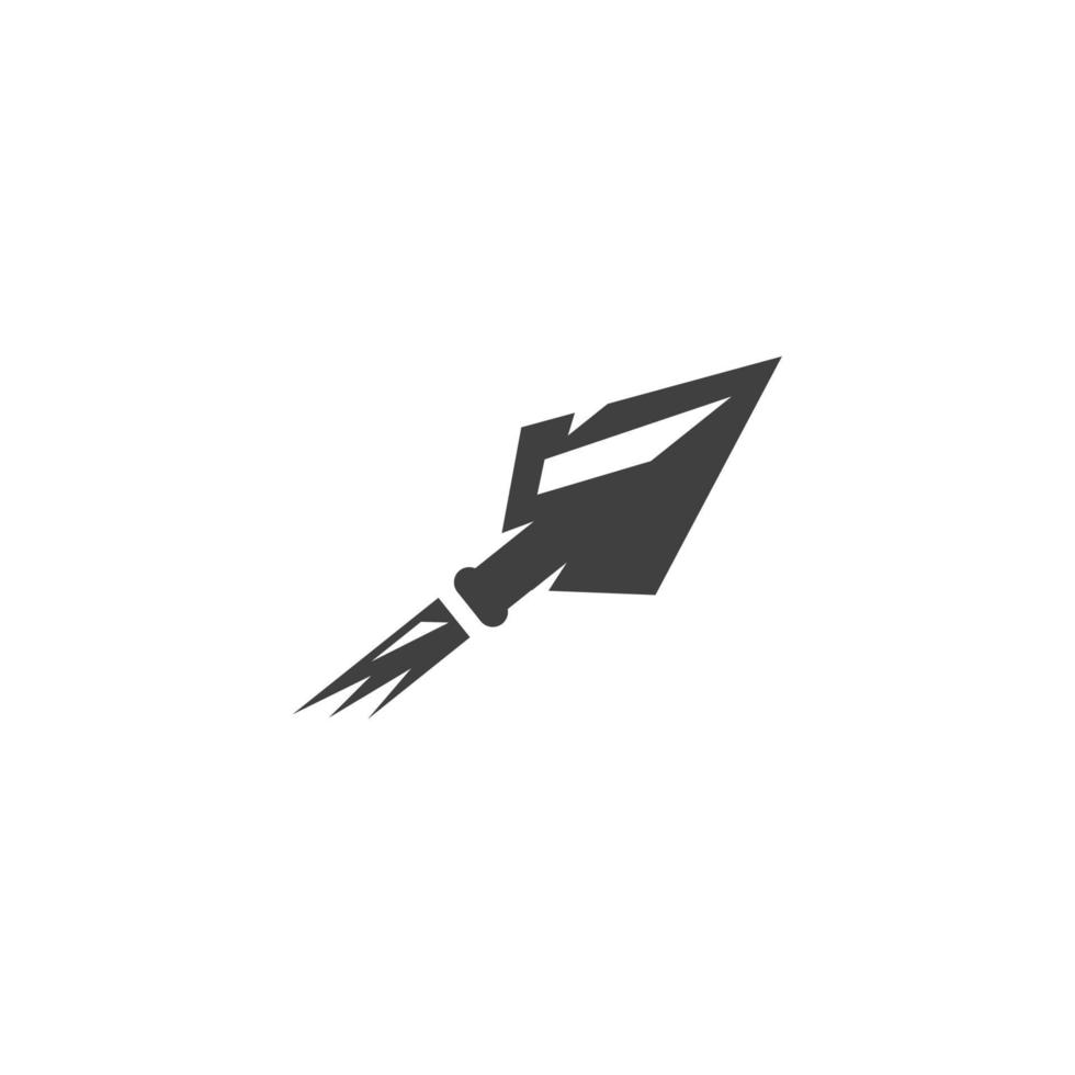 Spear vector illustration icon Template