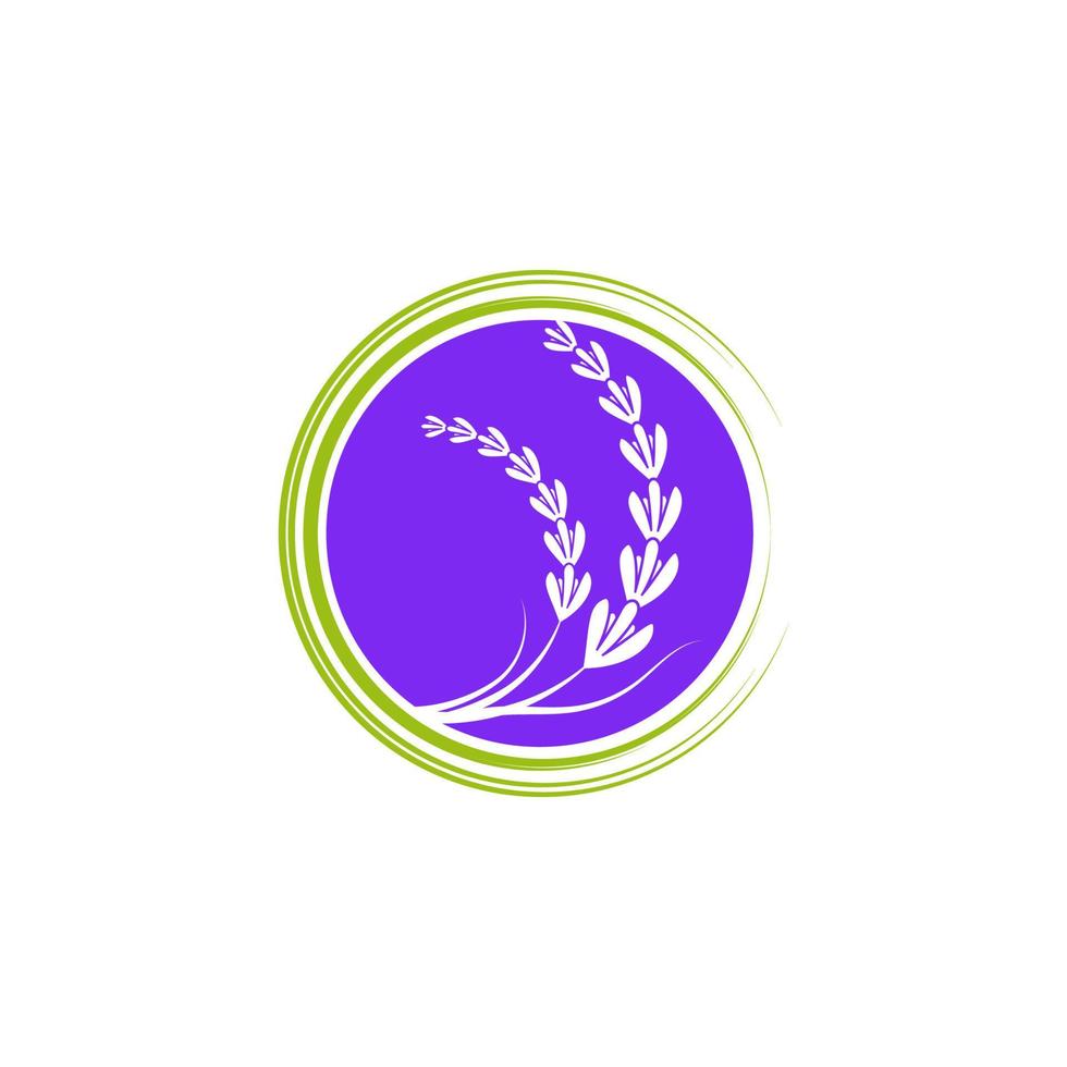 ilustración de icono de vector de flor de lavanda