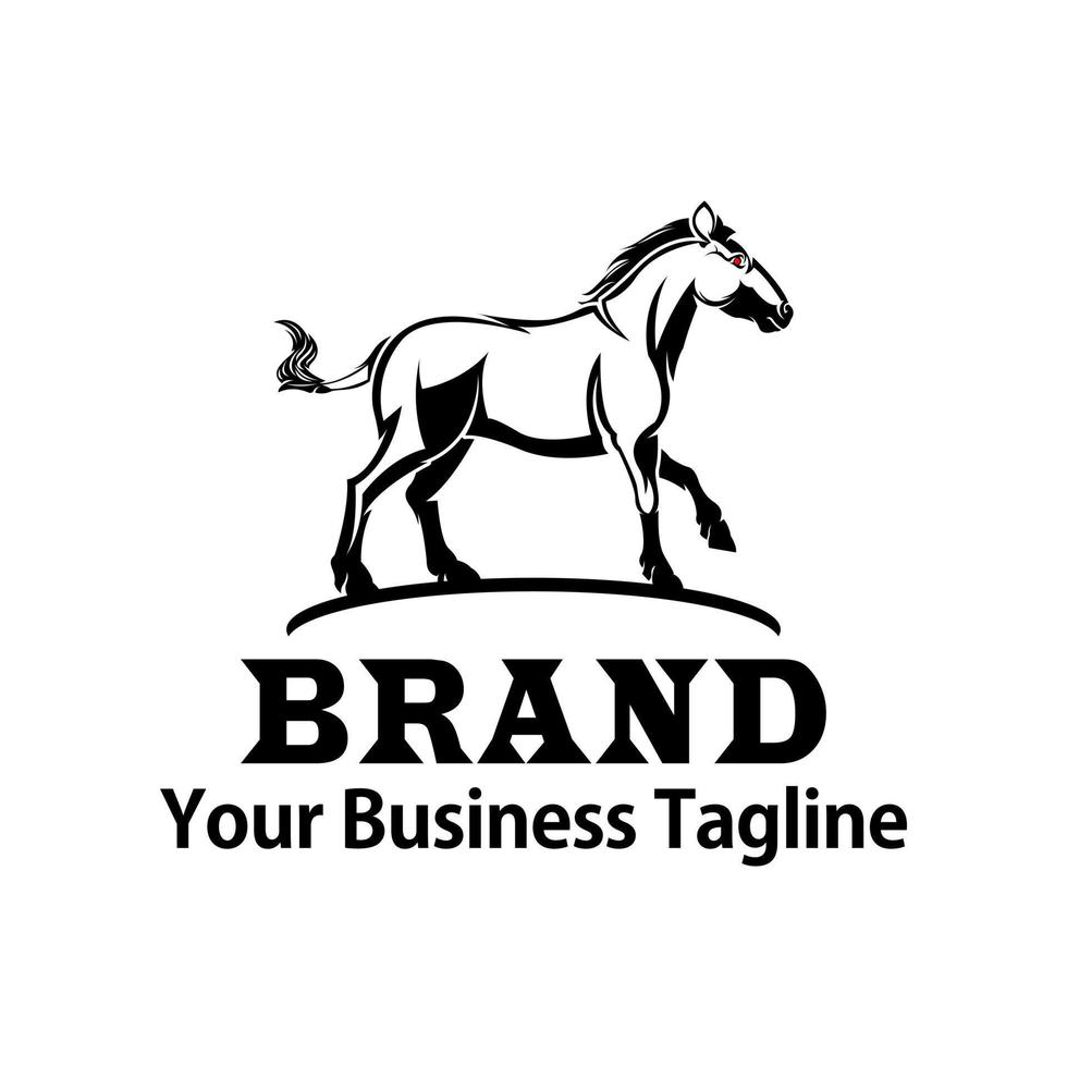 Strong horse logo illustration vector