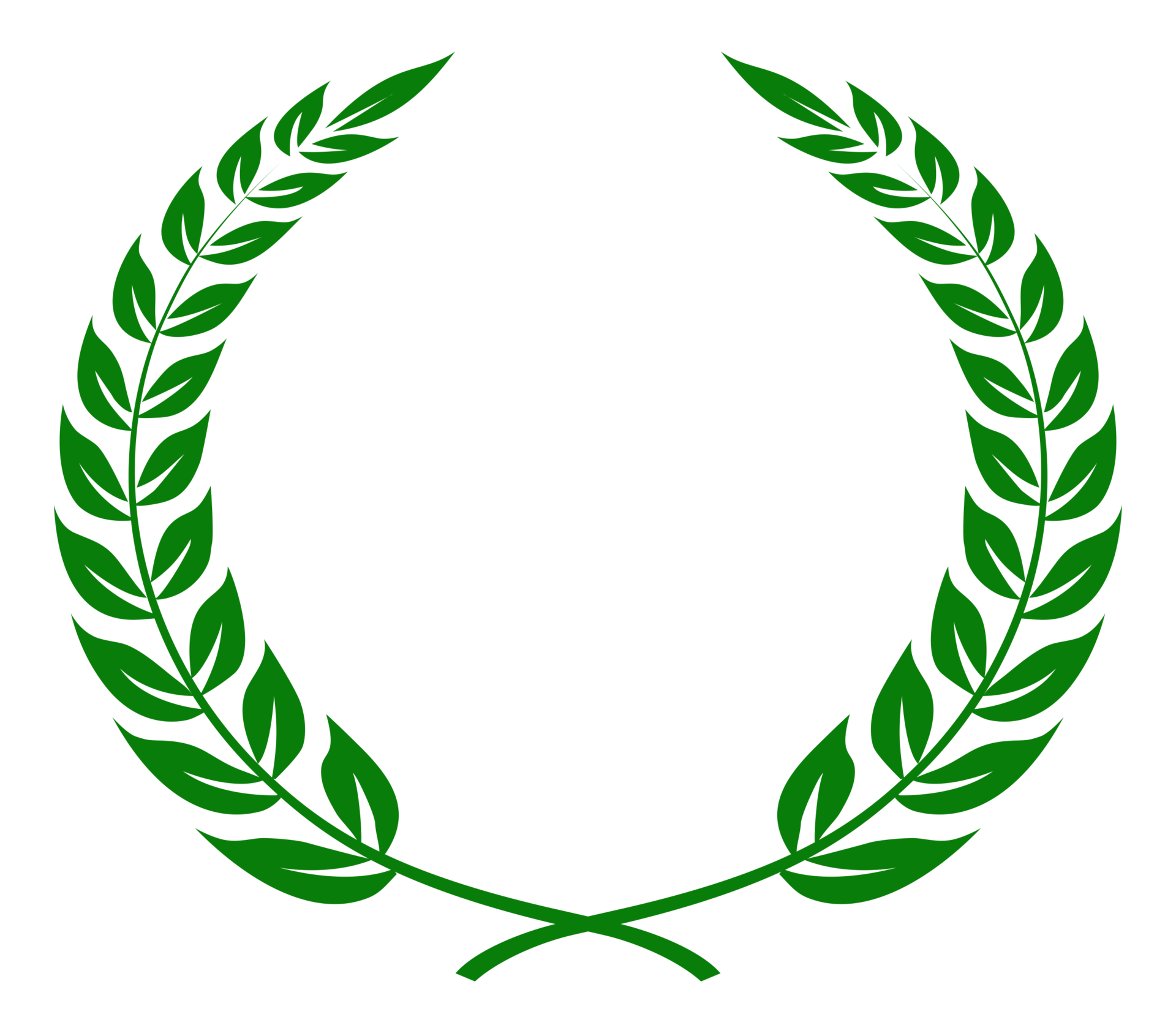 Laurel wreath a Symbol of the winner Wheat ears or rice Sign Laurel wreath a Symbol of the winner Wheat ears or rice Sign