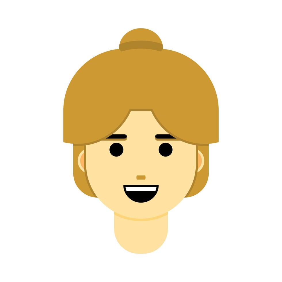 Simple flat design character vector