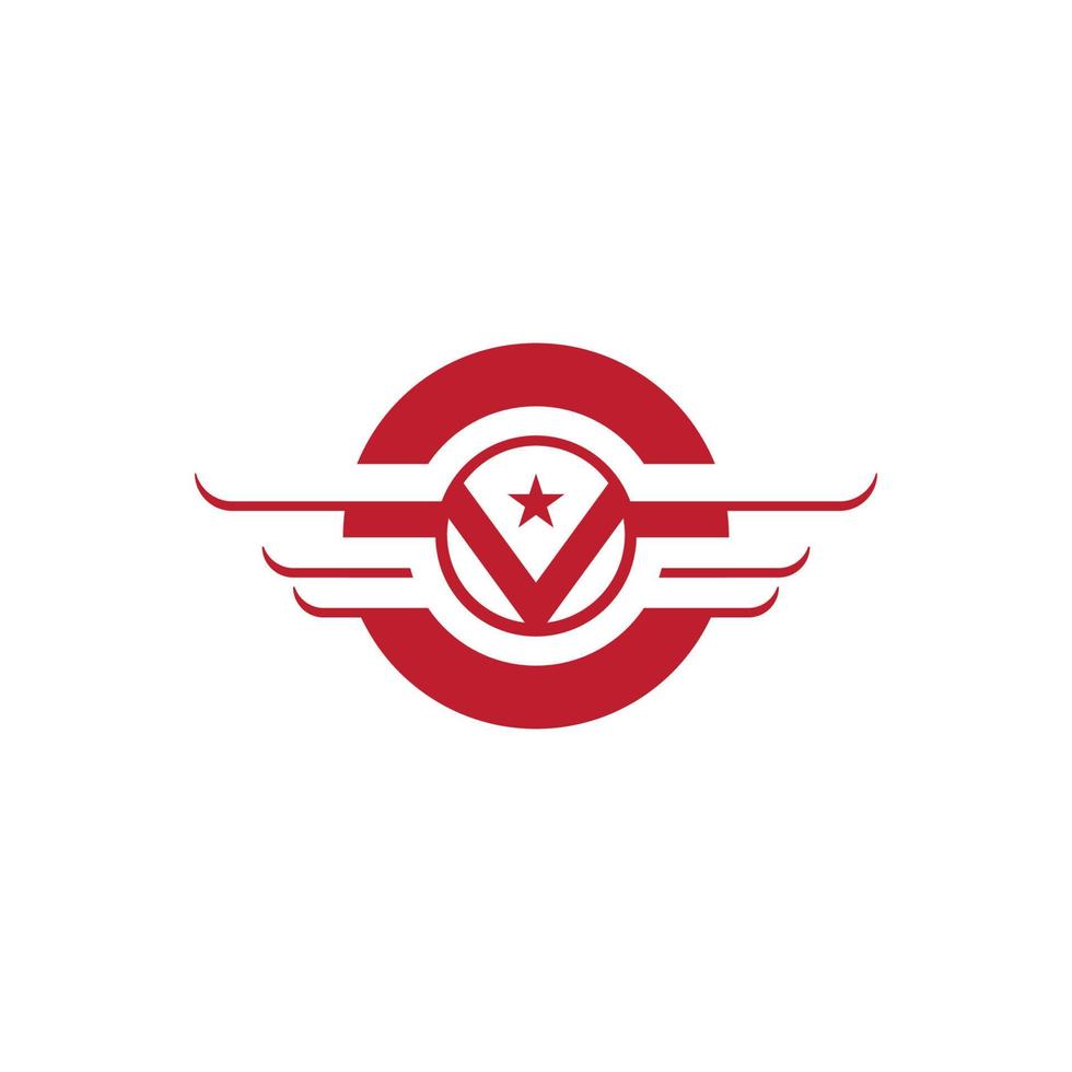 wing Falcon Logo Template vector
