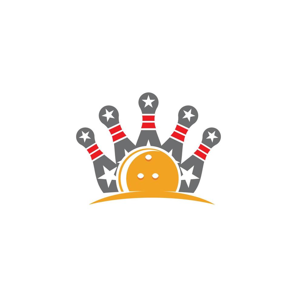 Bowling icon Template vector