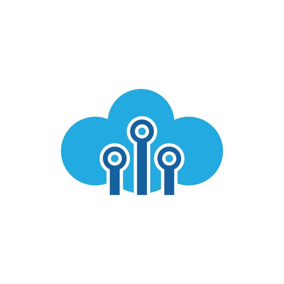 Cloud template vector