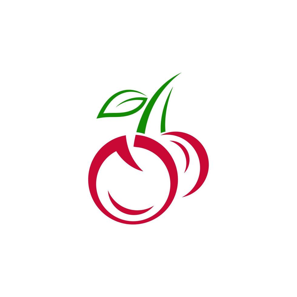 Cherry Icon vector Illustration