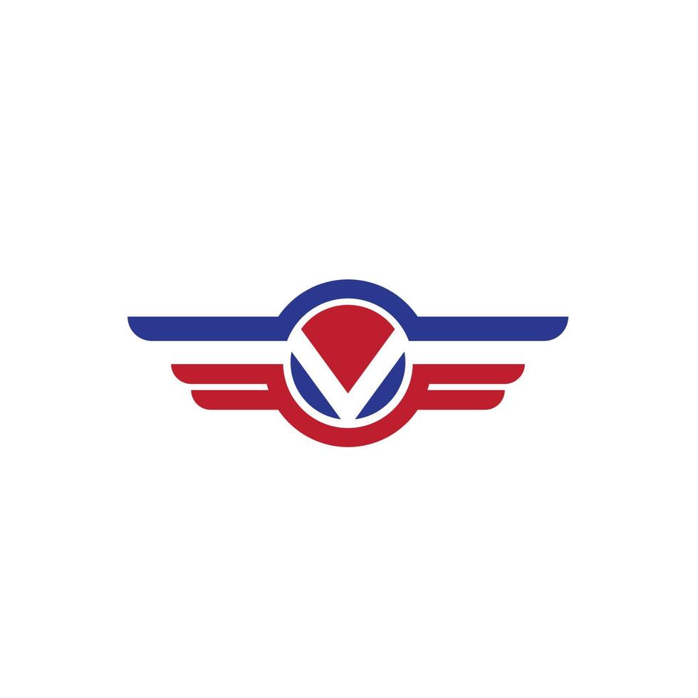 wing Falcon Logo Template vector