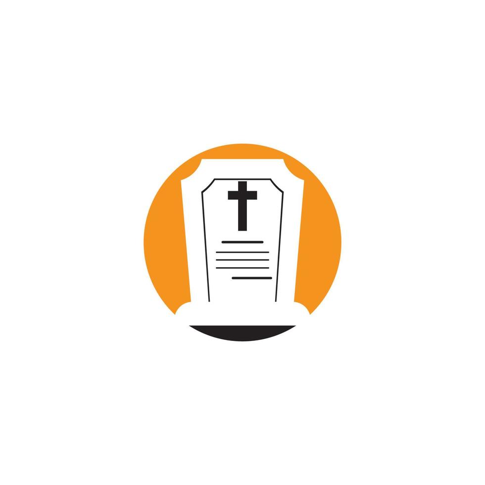 Tomb icon Template vector illustration