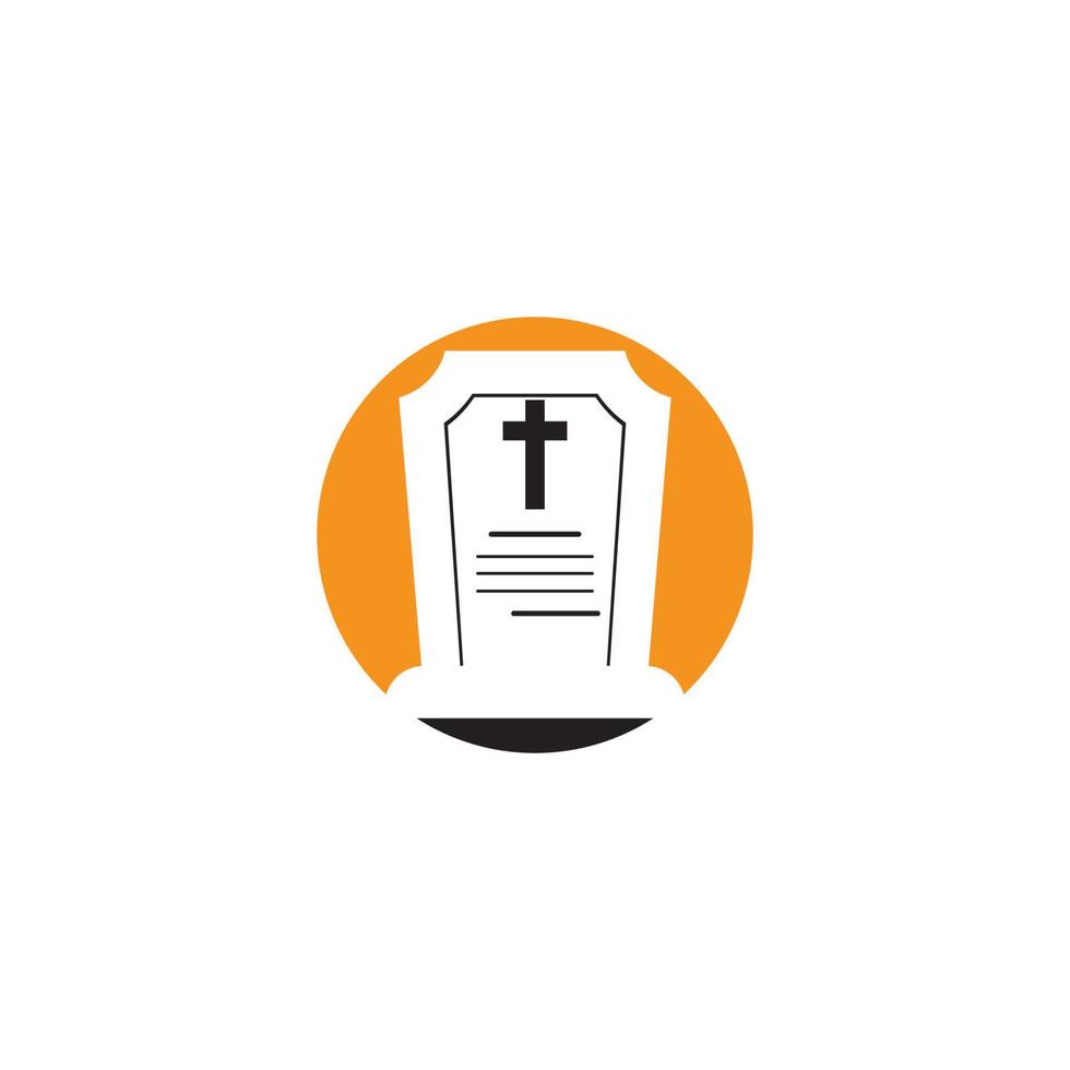 Tomb icon Template vector illustration