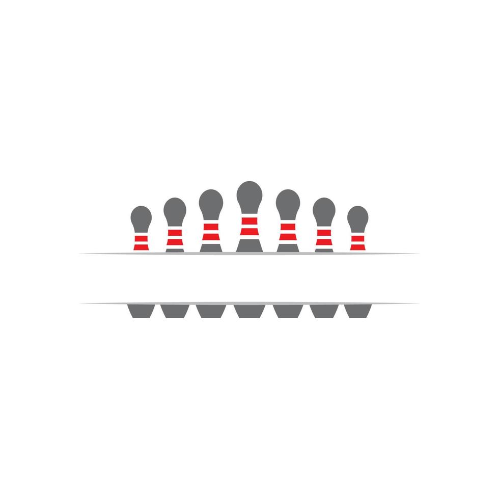 Bowling icon Template vector