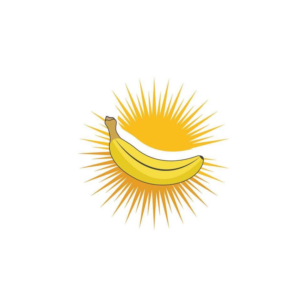 Banana icon Template vector illustration