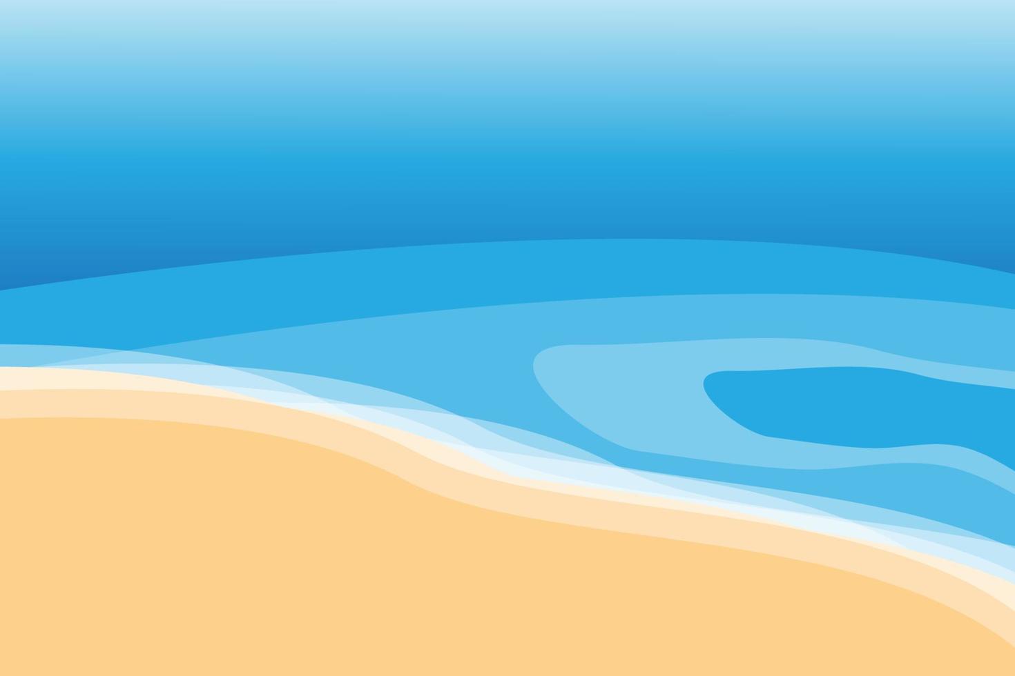 sea or beach abstract background in blue gradient color vector