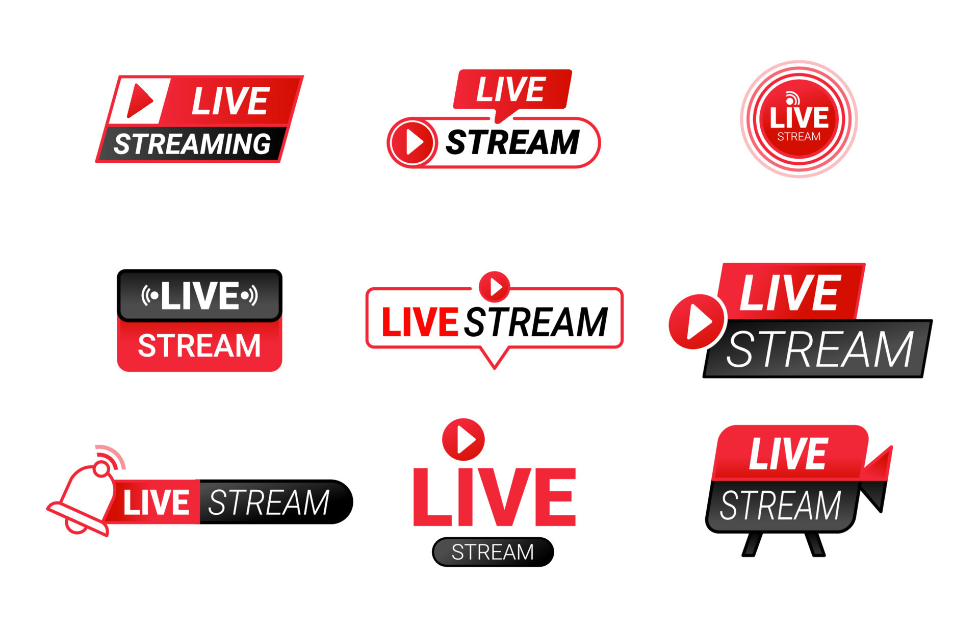 Live Stream YouTube Icon 13209631 Vector Art at Vecteezy