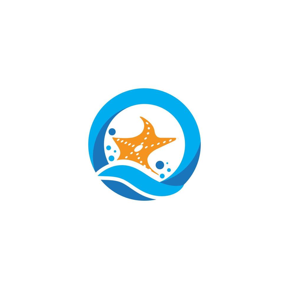 Star sea vector icon illustration design