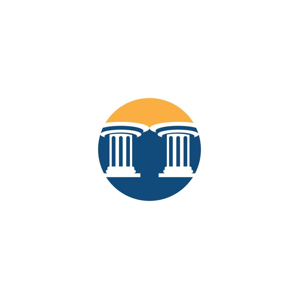 Column icon Template vector illustration