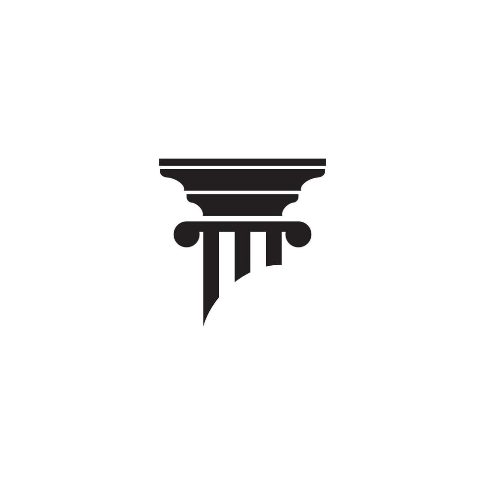 Column icon Template vector illustration