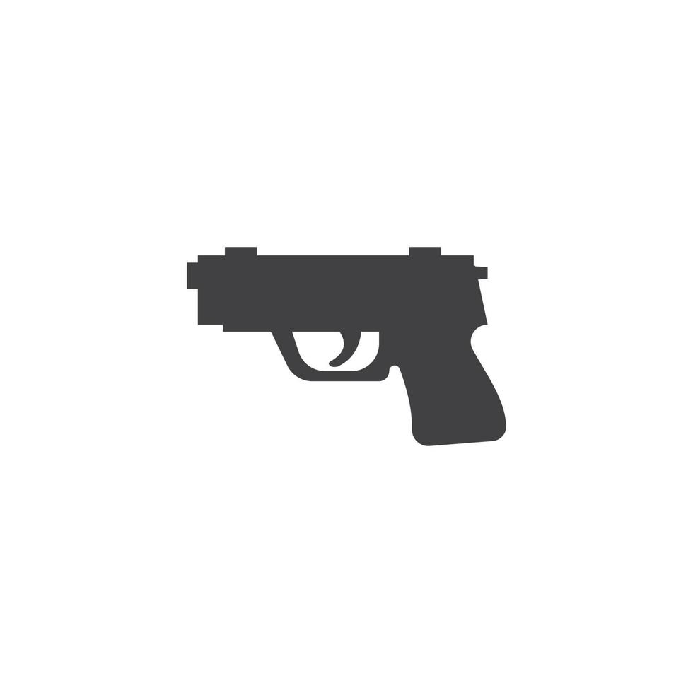 Gun Illustration Template vector icon