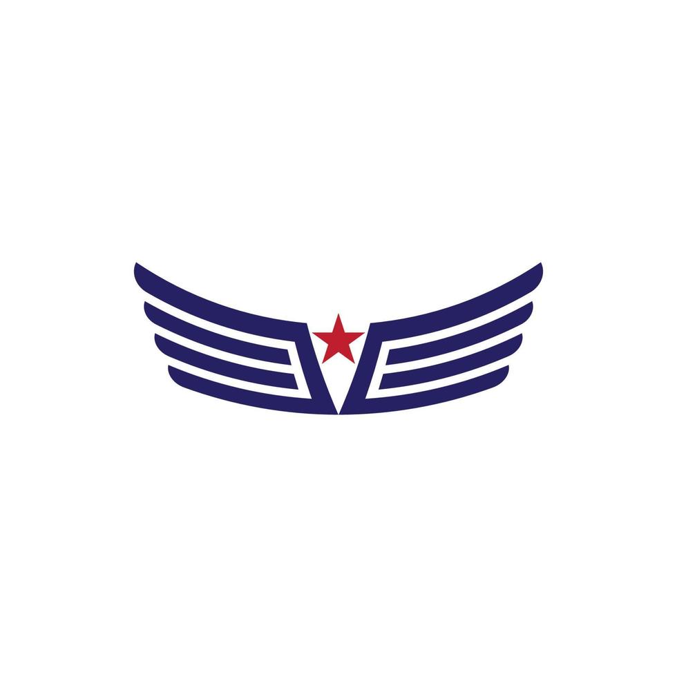 wing Falcon Logo Template vector