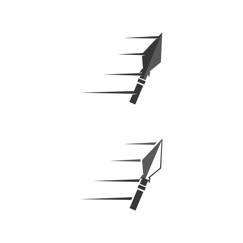 Spear vector illustration icon Template