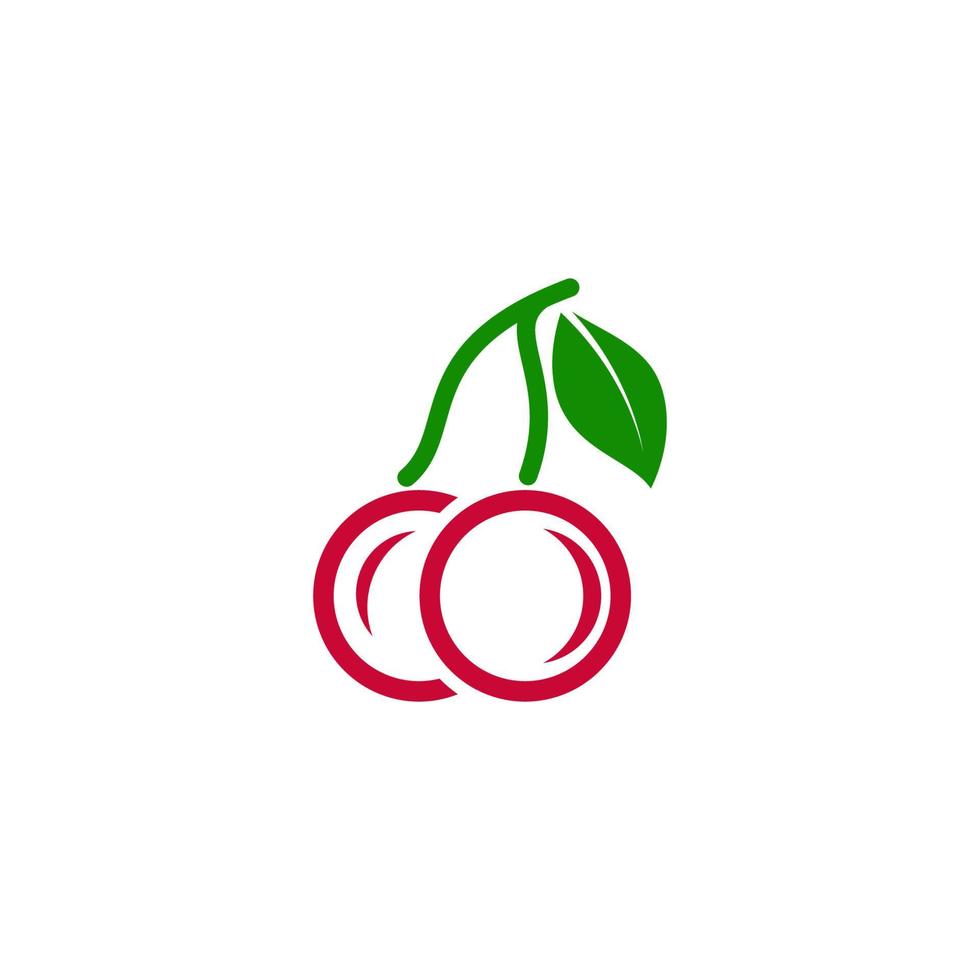 Cherry Icon vector Illustration