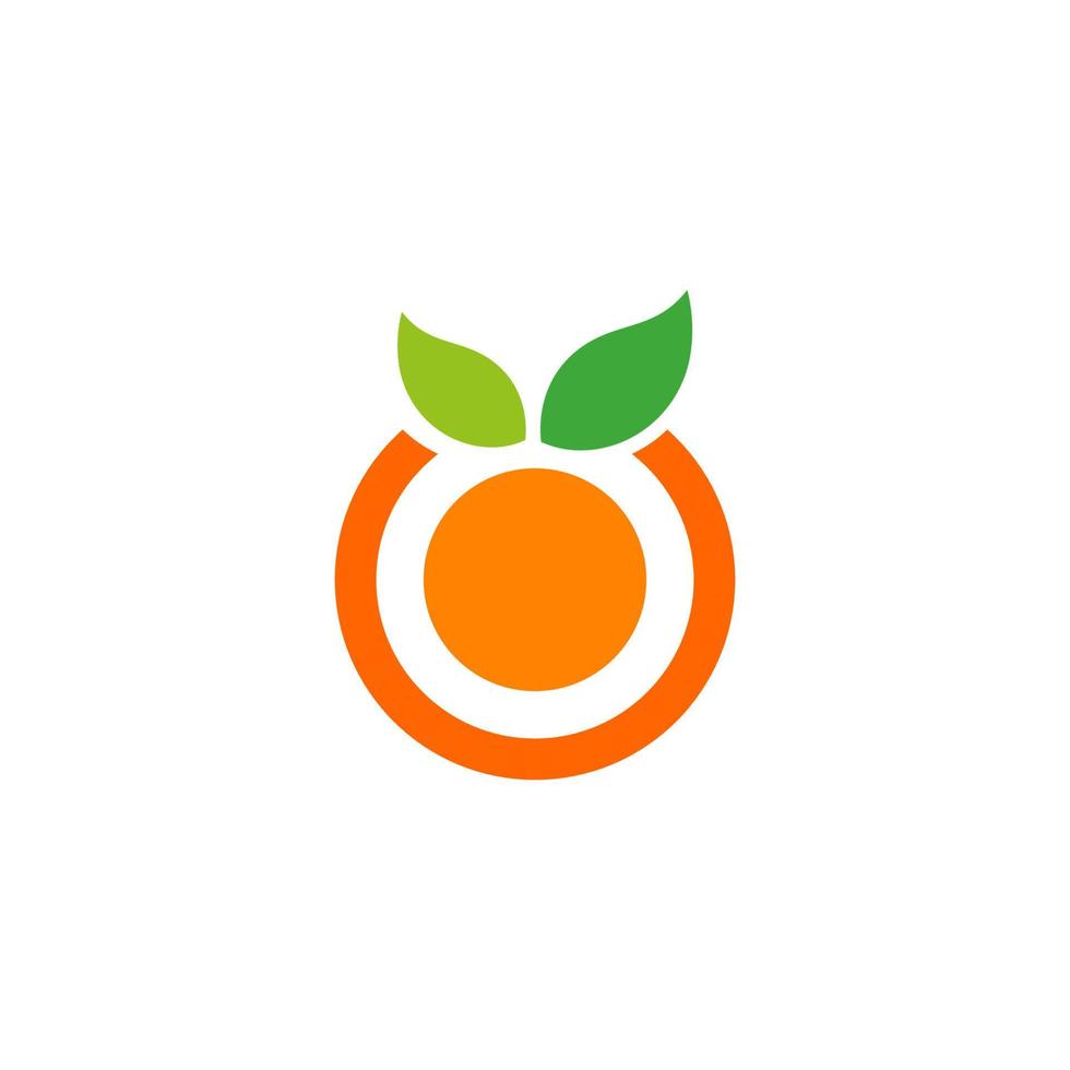 ilustración de icono de vector de diseño naranja