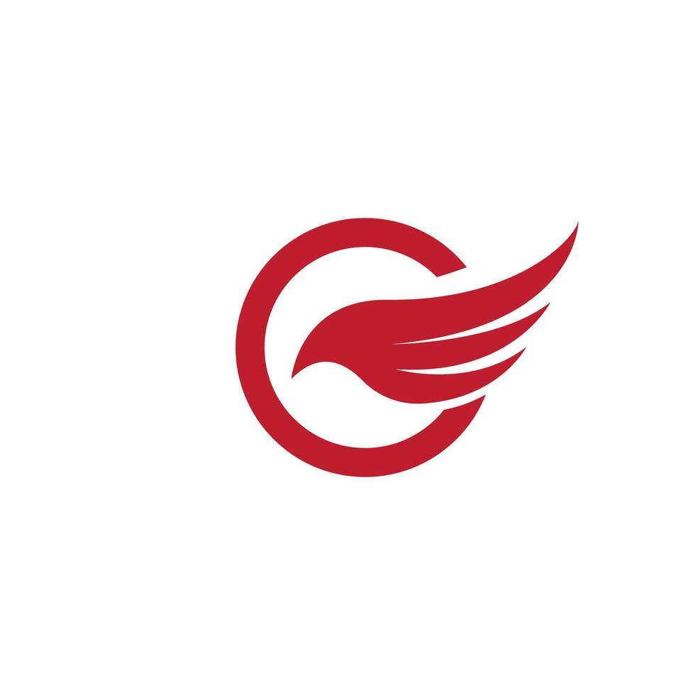 wing Falcon Logo Template vector