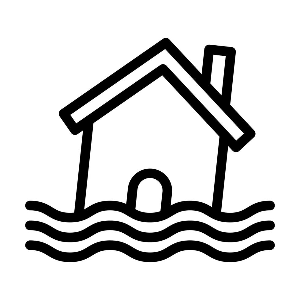 Natural Disaster Icon Design vector